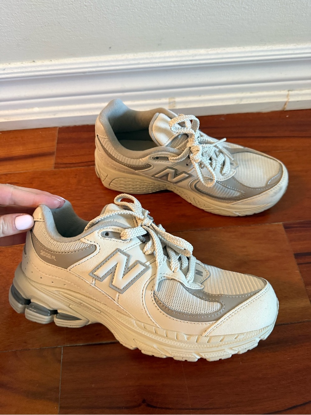 New Balance Women's Beige Cream Sneakers